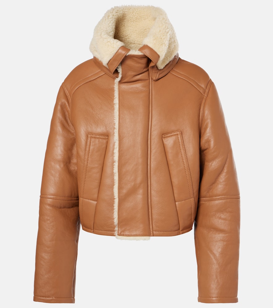Shearling-lined coat