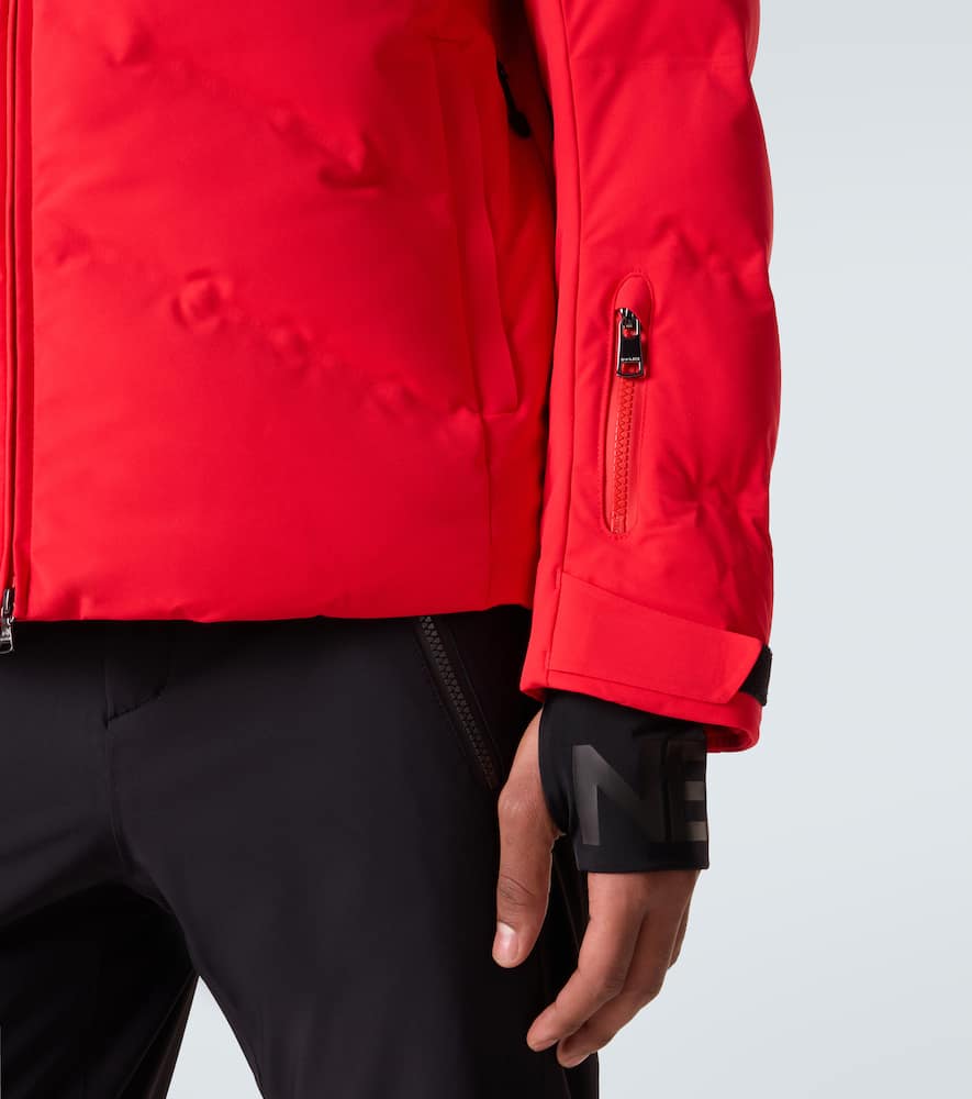 Jervis-D hooded down ski jacket