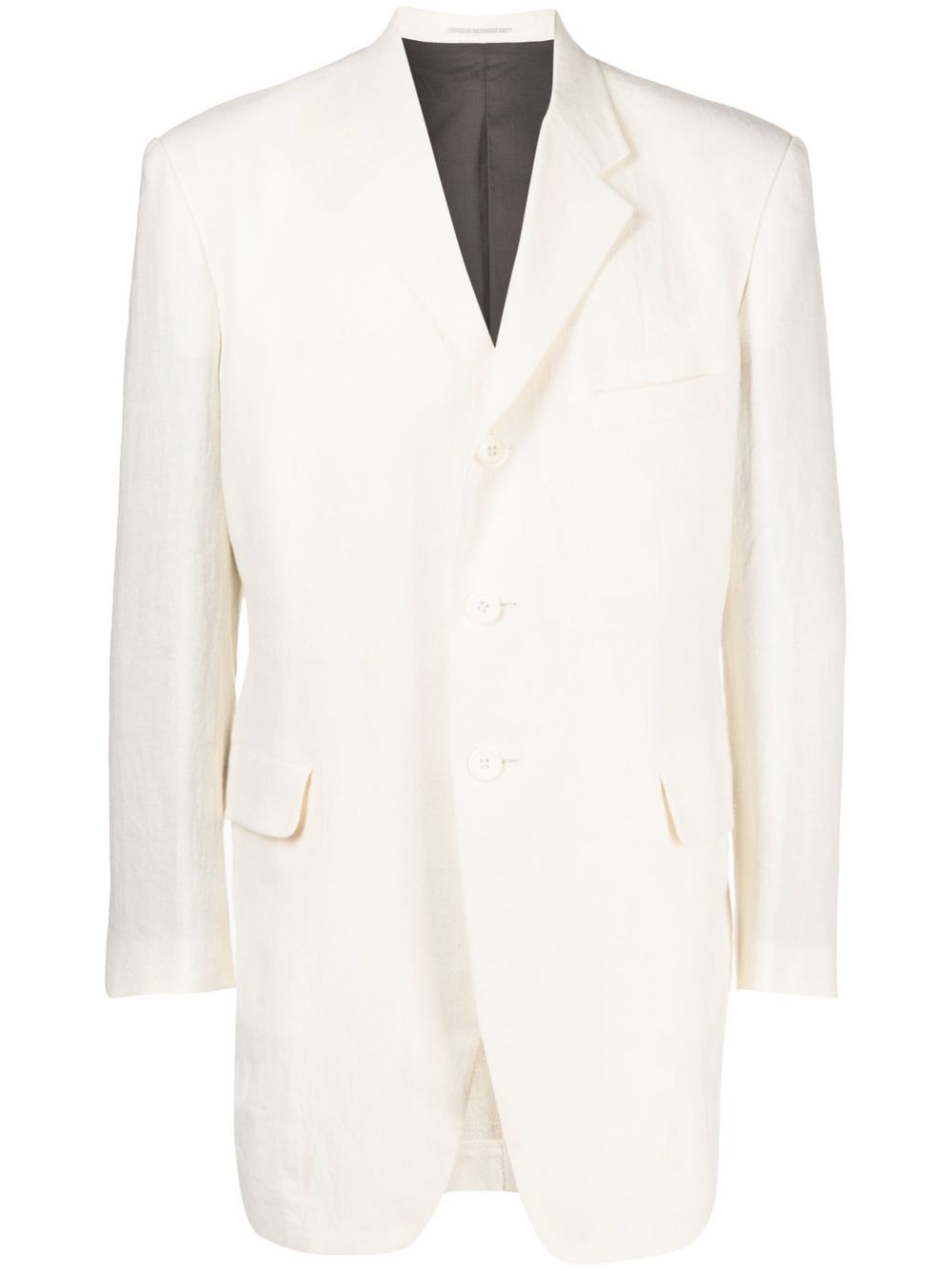 Single-breasted blazer - White
