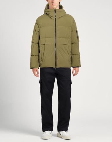 Man Puffer Military green Size 42 Polyamide