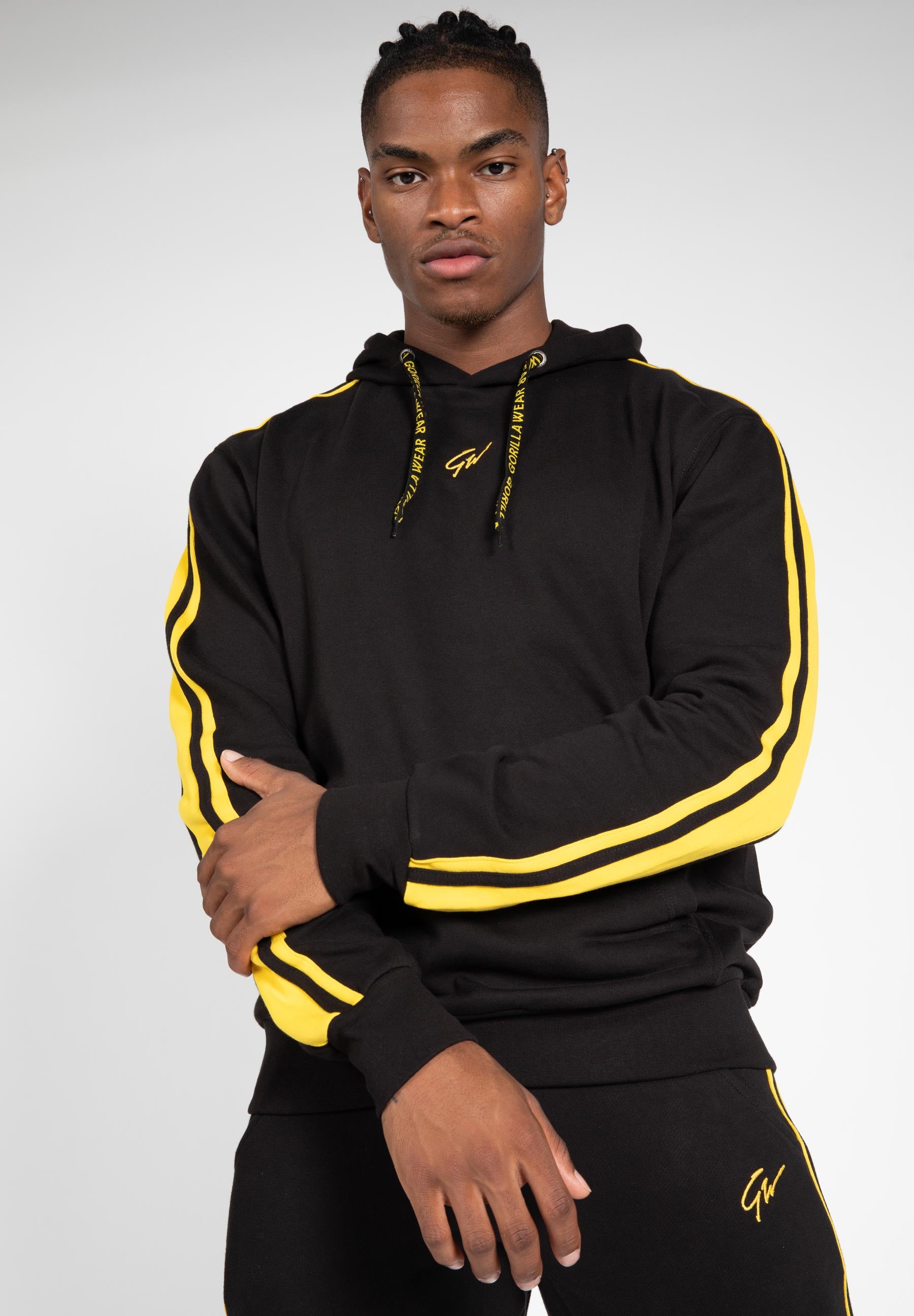 Banks Oversized Hoodie - Black/Yellow