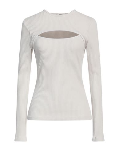 Agolde Woman Top Off white Size L Organic cotton, Elastane