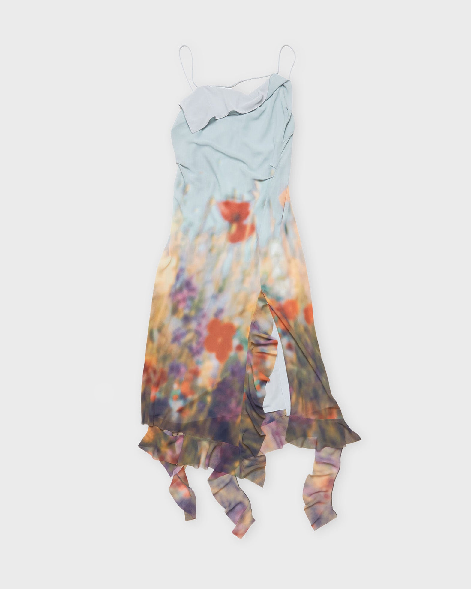 Acne Studios Dress Ruffle Strap Dusty blue