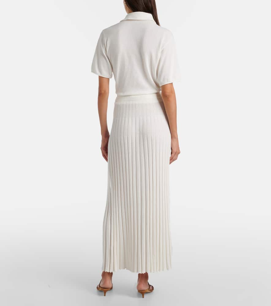 Sundial Shell cotton-blend maxi skirt