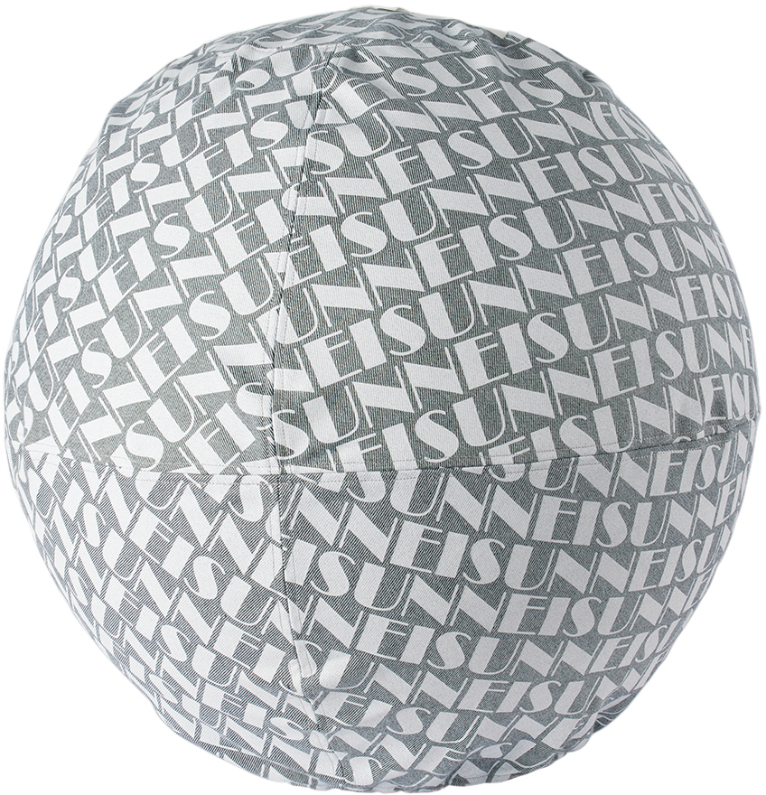 SSENSE Exclusive Gray & White Almost Swiss Ball Cushion