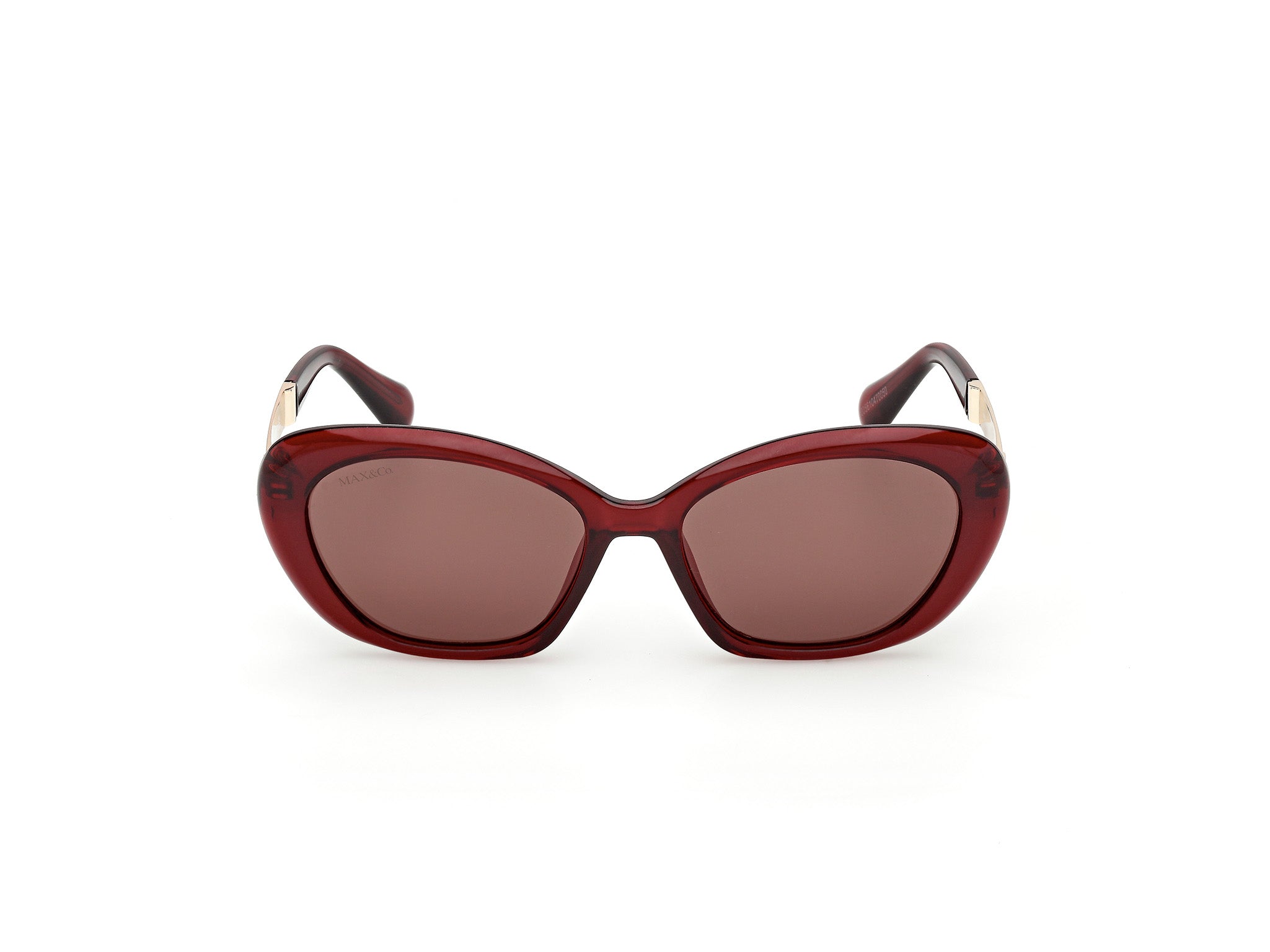 MAX&Co Mujer MAX&Co MO0133 66E Gafas de sol Inyectado Rojo Marrón Redonda Norma