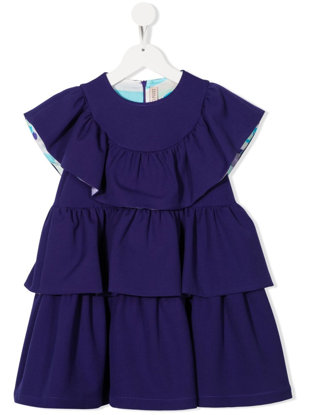 Tiered mini dress - Purple
