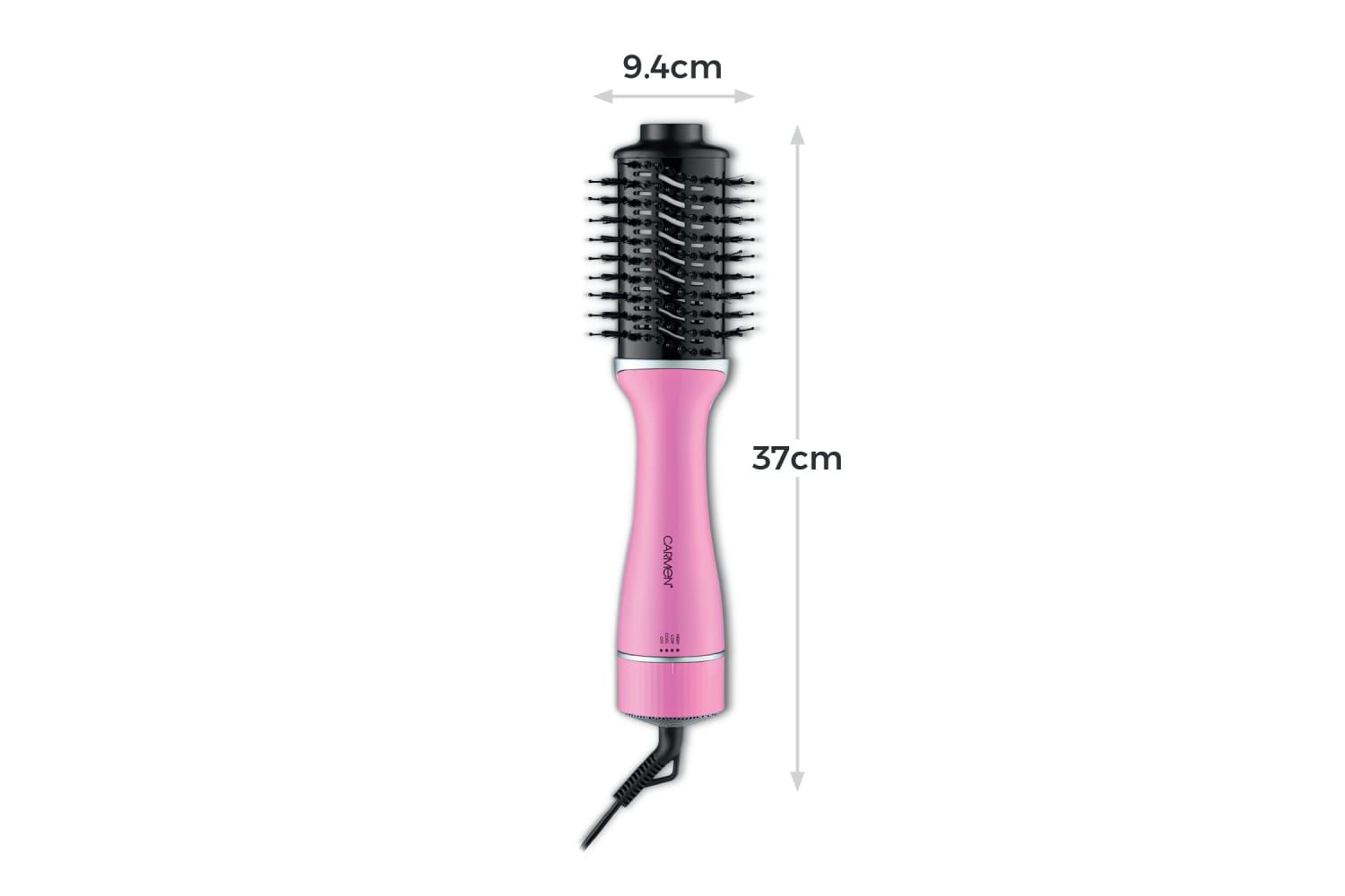 Carmen Unisex Oval Hot Air Brush in Pink