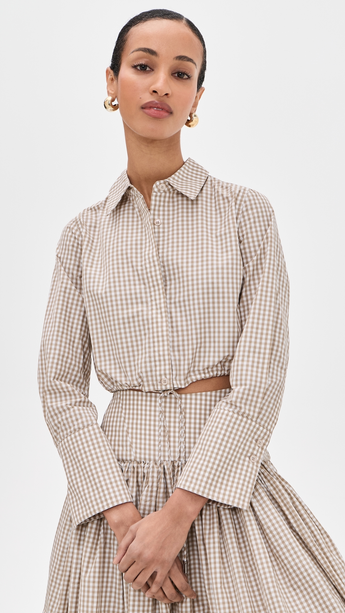 Mazi Top Tan/White
