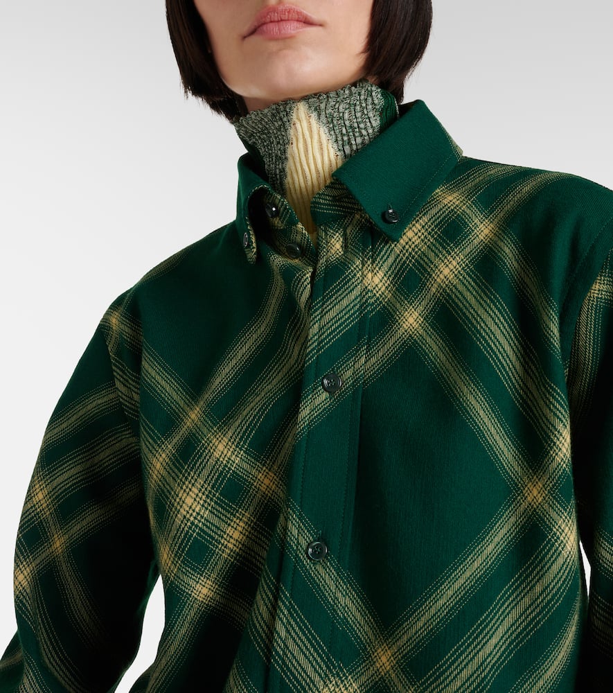 Checked wool shirt