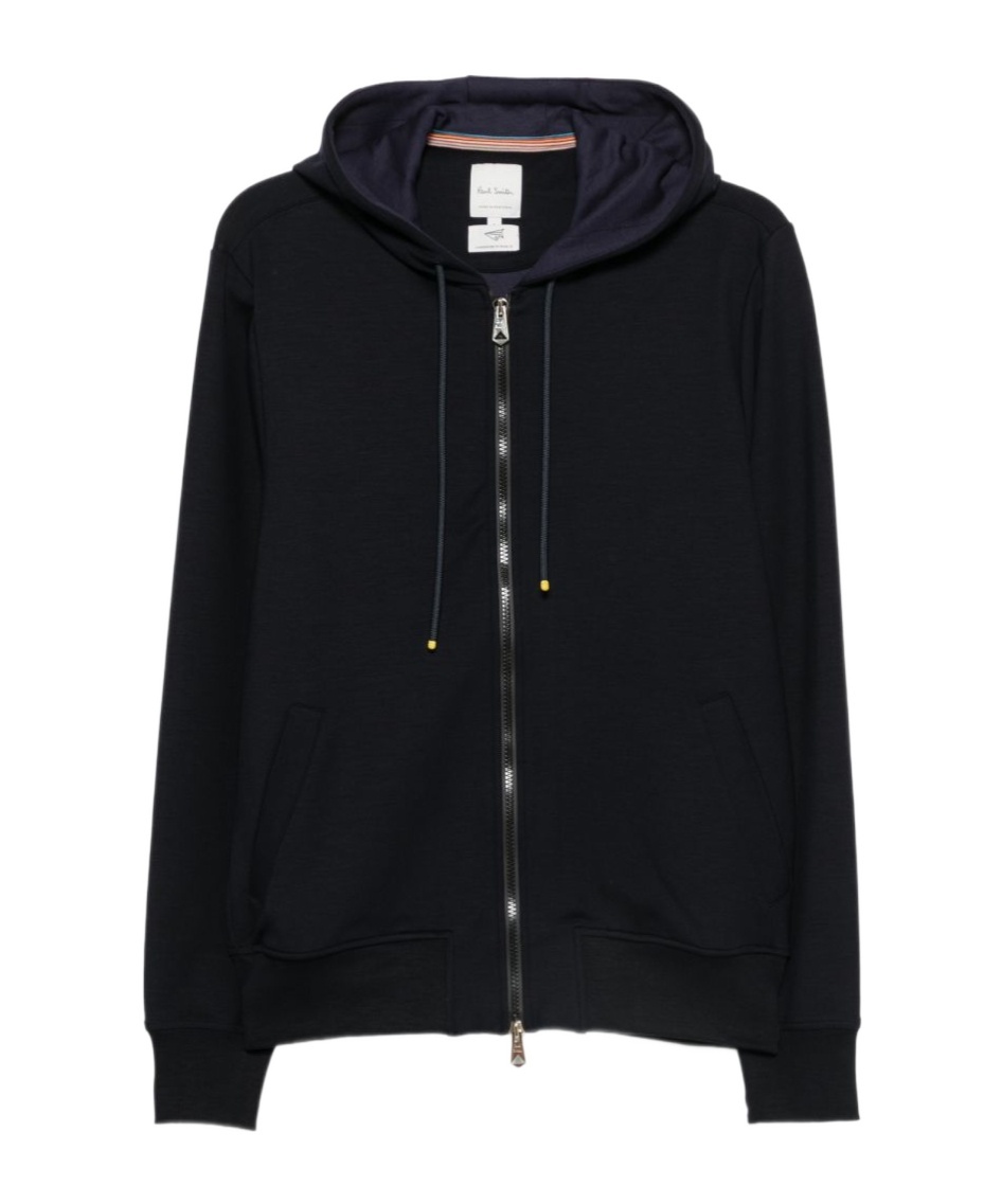 Zip-up drawstring hoodie