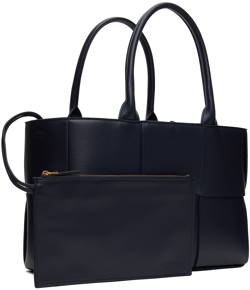 Bottega Veneta Navy Small Arco Tote