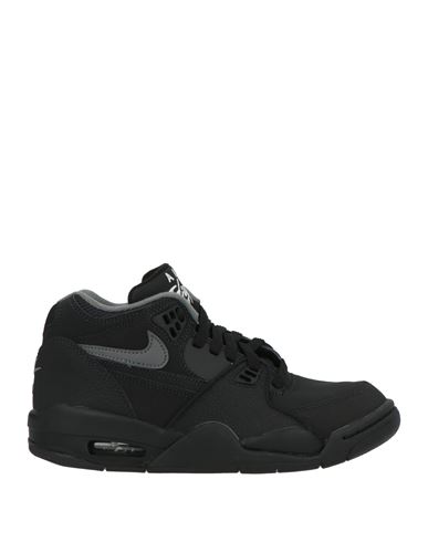 Kid Boy Sneakers Black Size 4Y Leather, Synthetic material