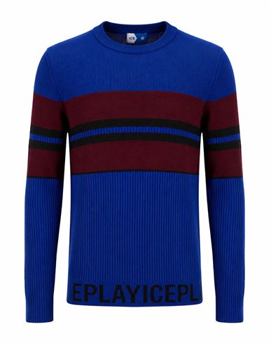 Man Sweater Blue Size L Wool, Acrylic