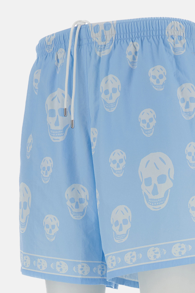 Light Blue Skull Short