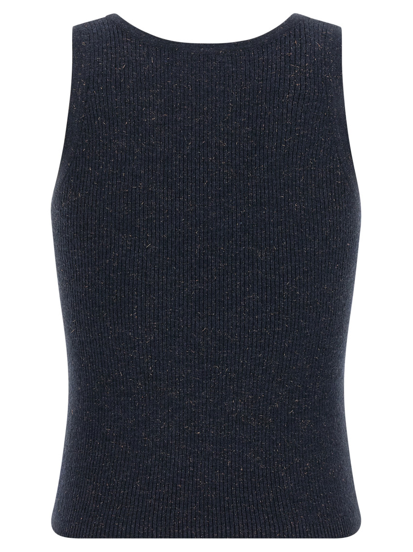 Blue Sparkling Tank Top