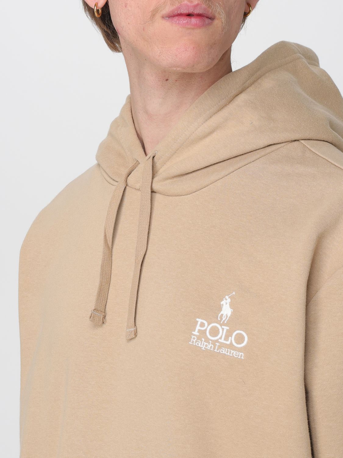 Sweatshirt Men color Beige