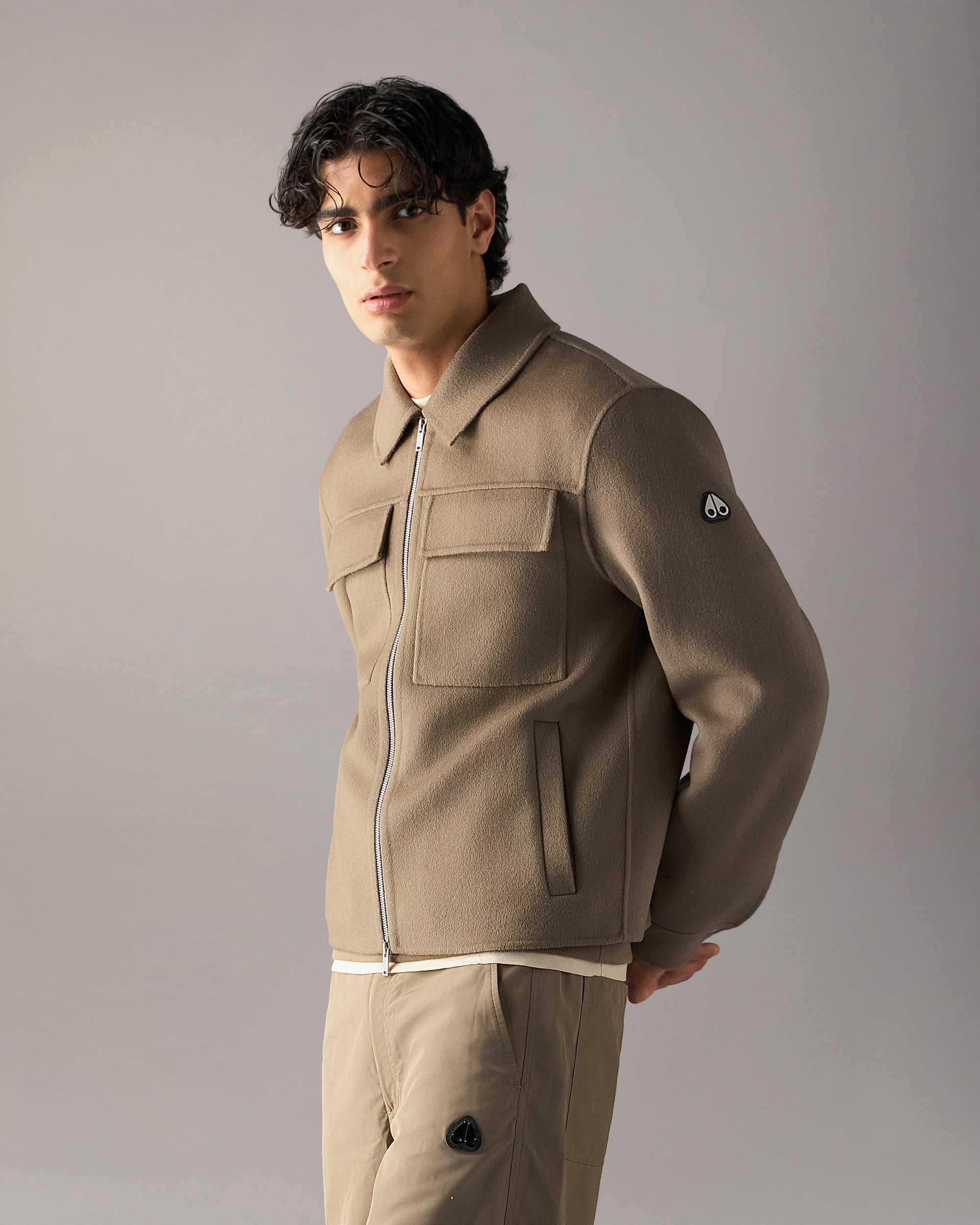 Moose Knuckles - Men's Jacques Wool Jacket - Color: Ashen