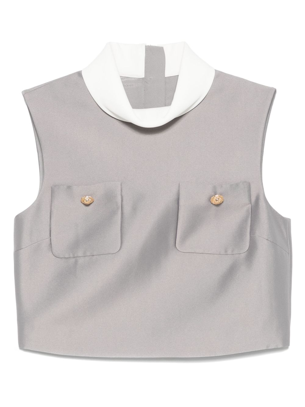 Satin-finish top - Grey