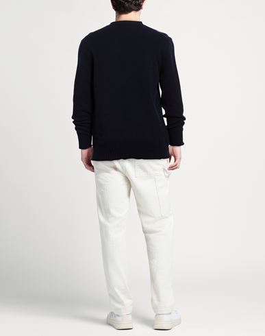 Man Sweater Navy Size L Virgin Wool, Polyamide