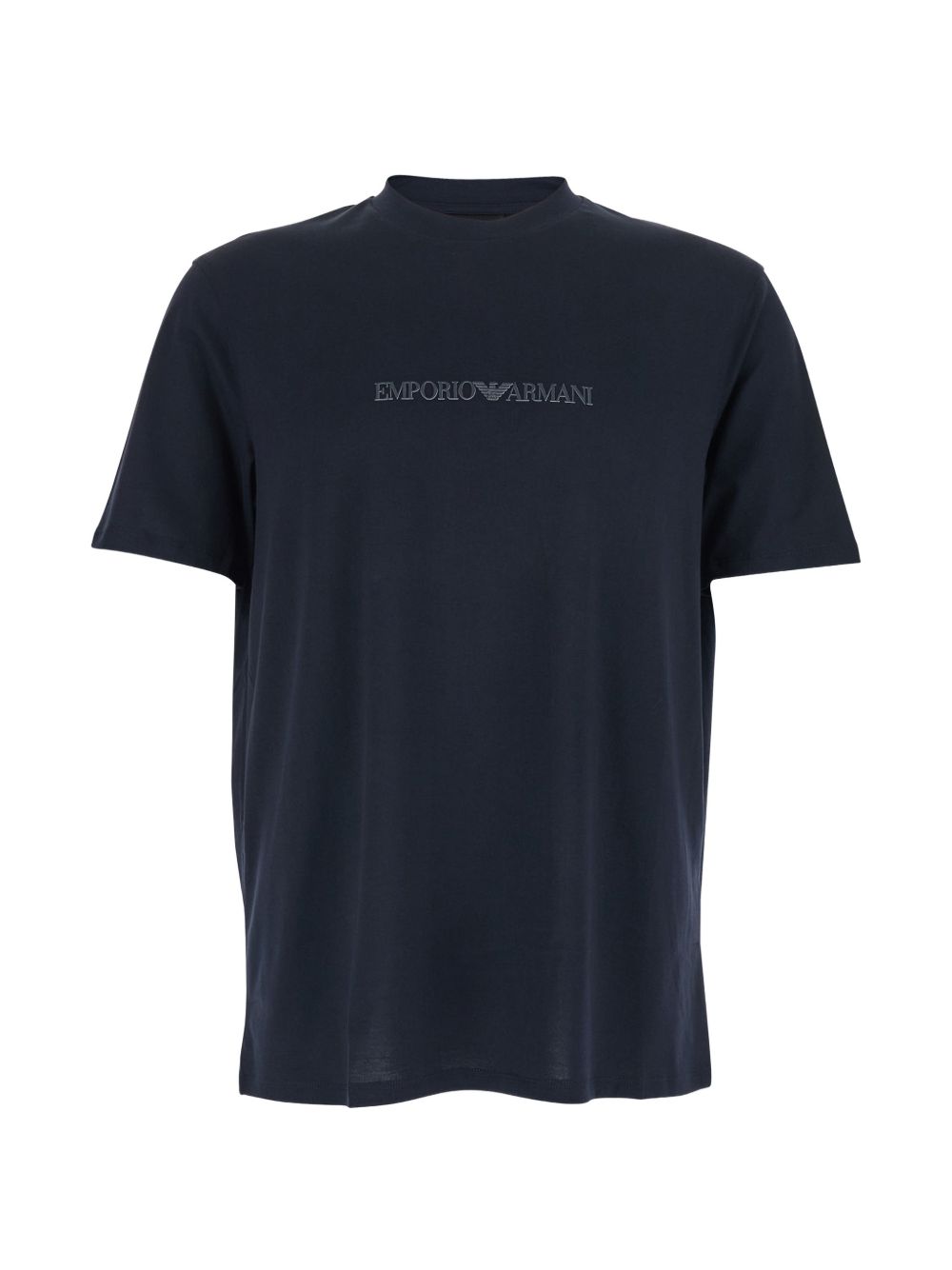 Logo-Embroidered Cotton T-Shirt — Navy