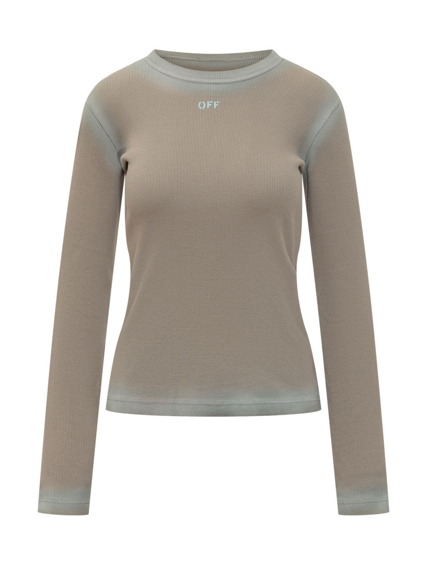 Green Textured Crew Neck Sweatshirt