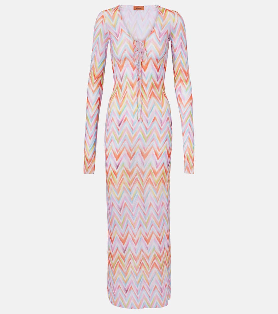 Chevron tulle beach dress
