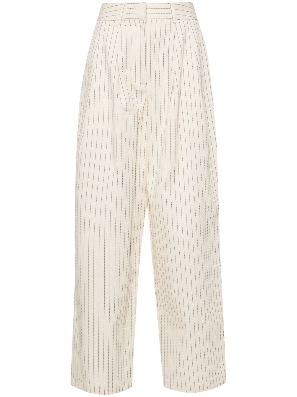 Ripley pinstriped wide-leg trousers - Neutrals