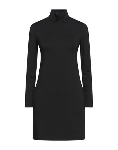Woman Mini dress Black Size 4 Viscose, Elastane