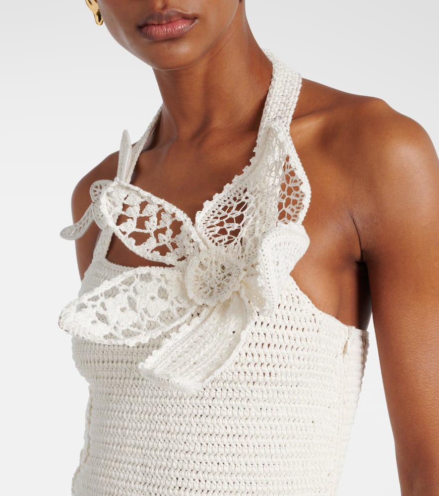 Crochet cotton maxi dress