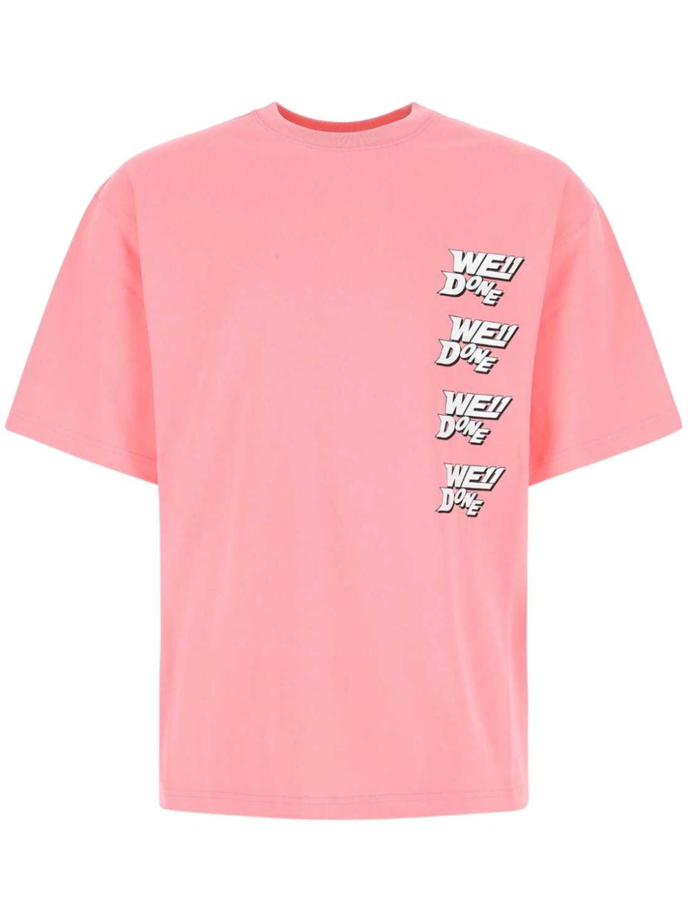 Logo-print cotton T-shirt - Pink