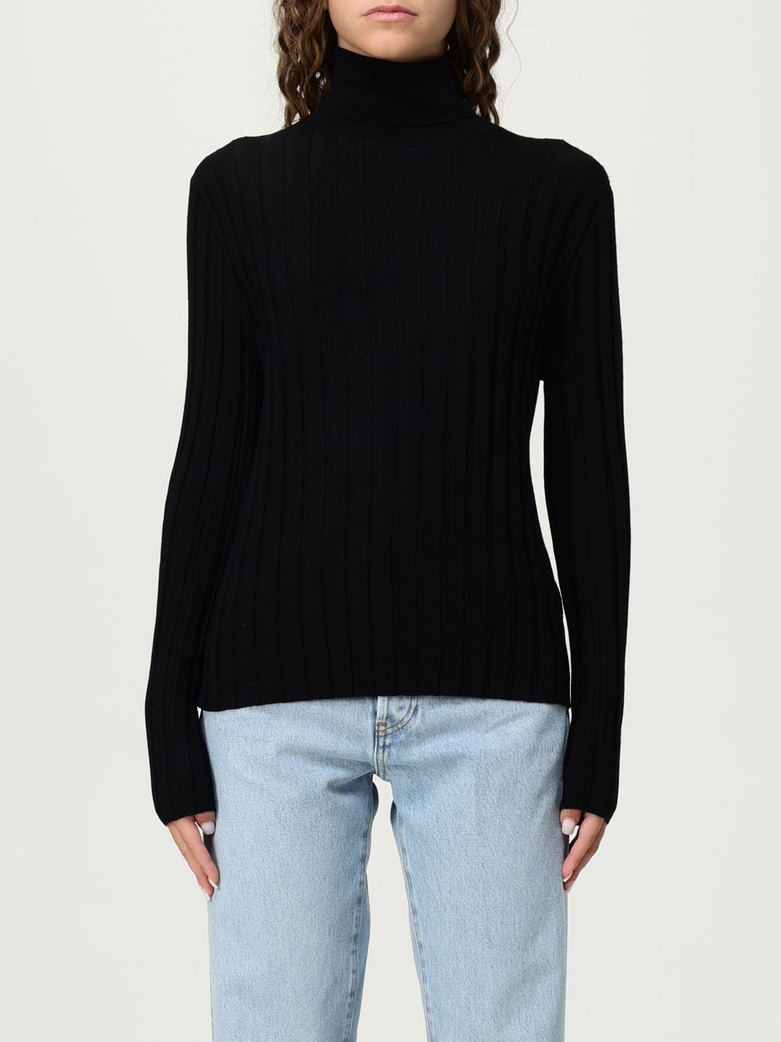 Ribbed-knit virgin wool cardigan - Neutrals