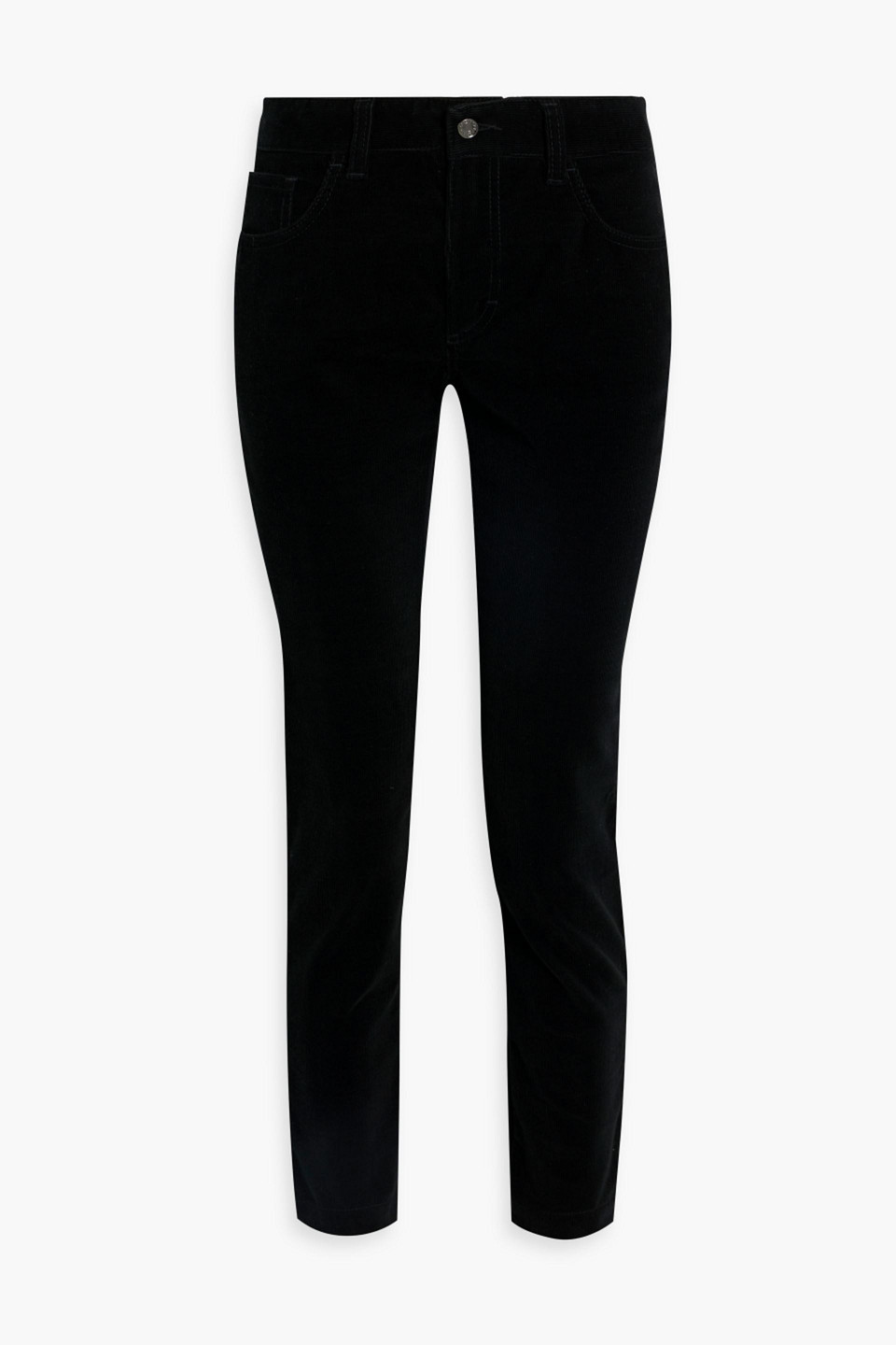 Cotton-blend corduroy slim-leg pants