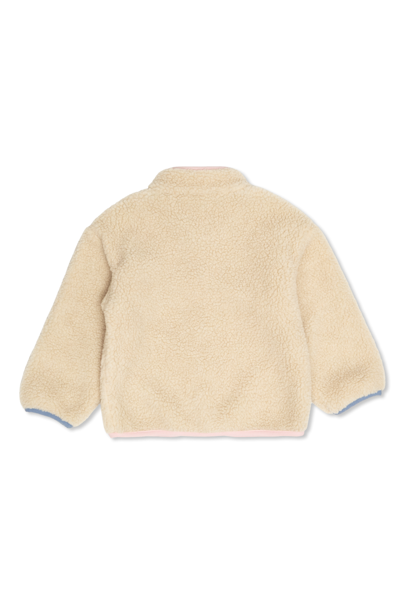 Faux Fur Jacket With A Stand-up Collar, Unisex, Beige