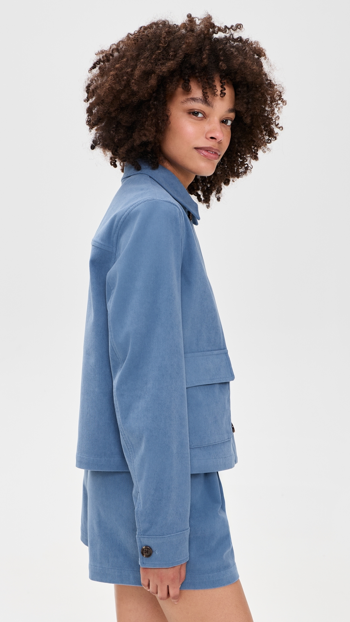 Carlotta Corduroy Jacket Bijou Blue