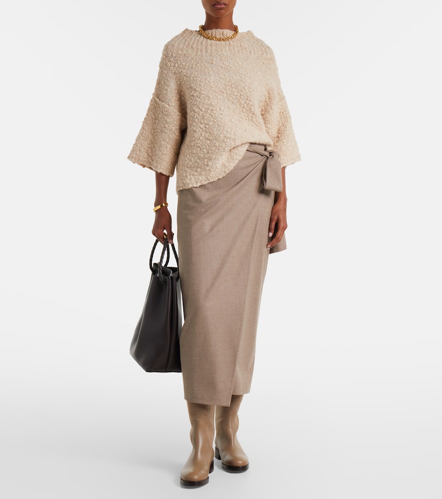 Eccelso alpaca and wool-blend sweater