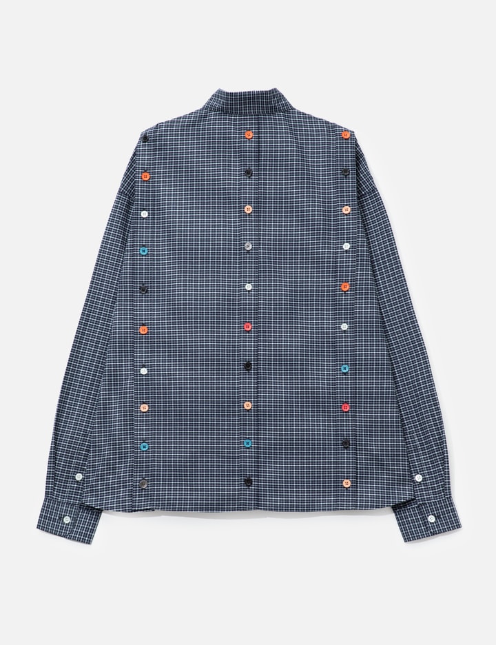 Blue Detachable Shirt With Special Buttons