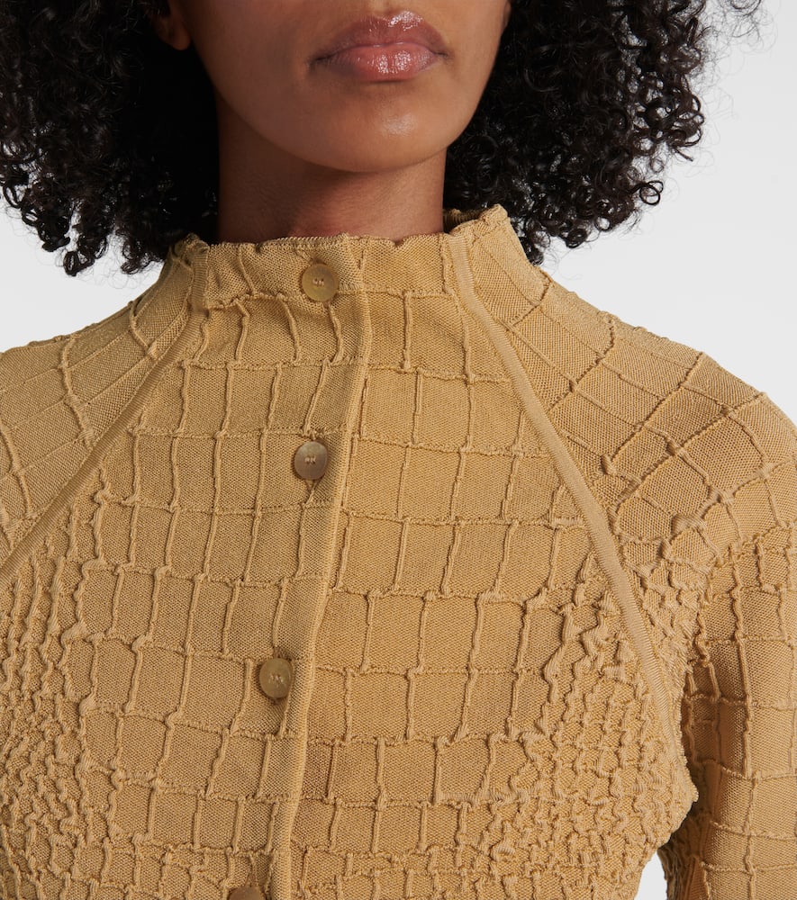 Jacquemus Scala croc-effect cardigan