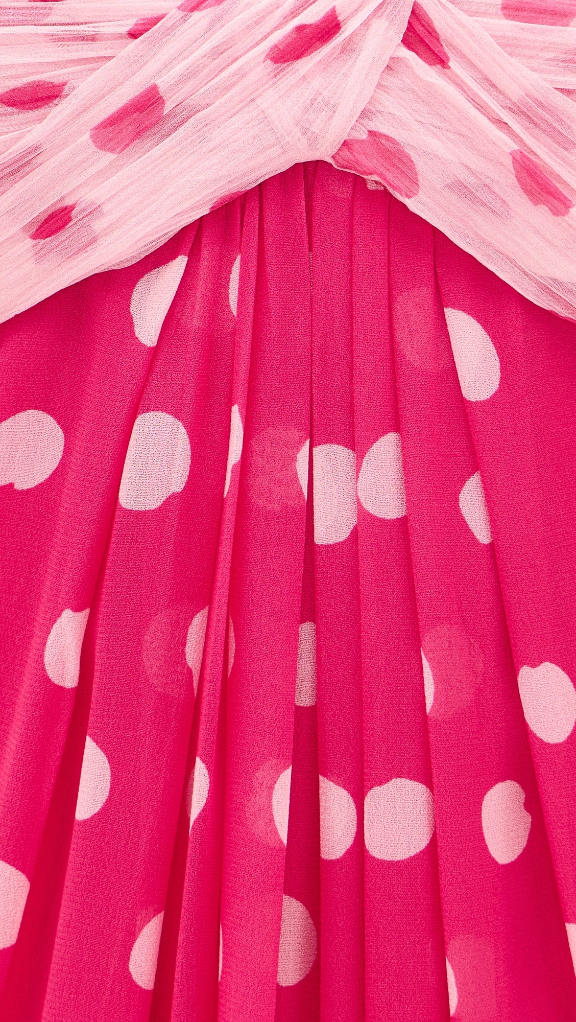 Chani Long Dress Polka Strawberry