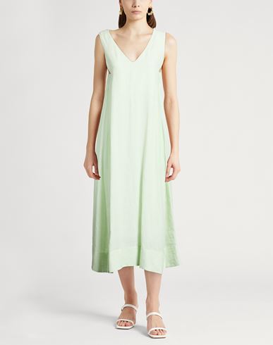 Easy Woman Midi dress Light green Size 6 Linen