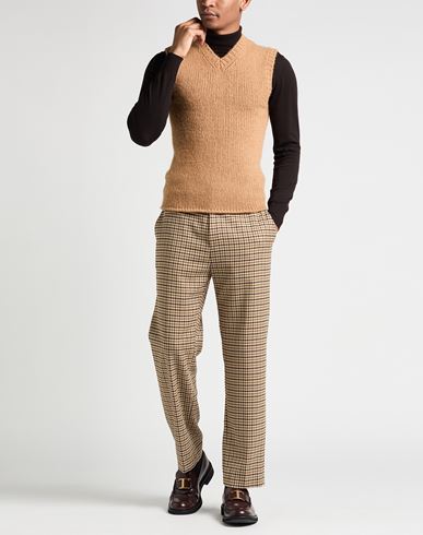 Man Sweater Camel Size 36 Virgin Wool, Acrylic, Alpaca wool