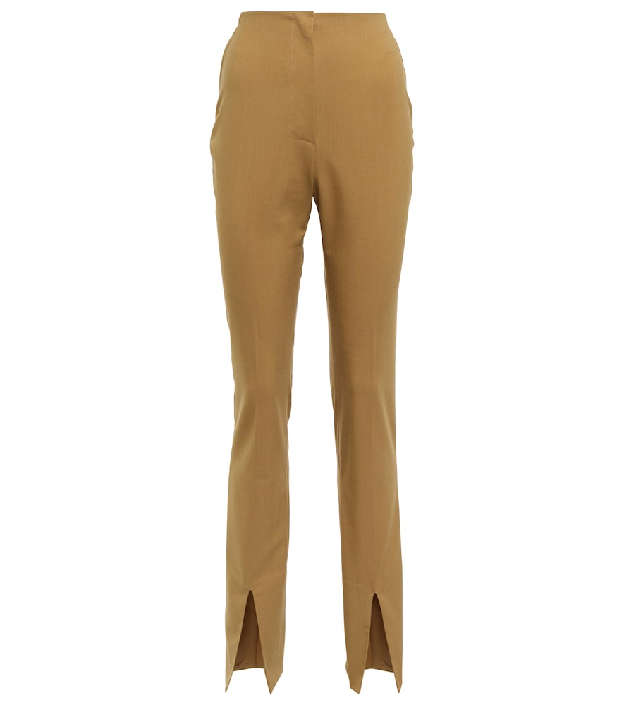 Florine slim wool-blend pants