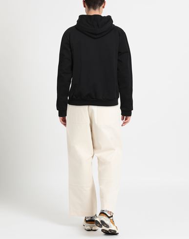 Man Sweatshirt Black Size M Cotton