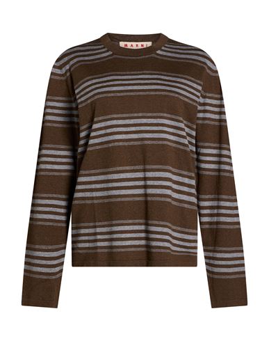 Woman Sweater Brown Size 16 Cotton