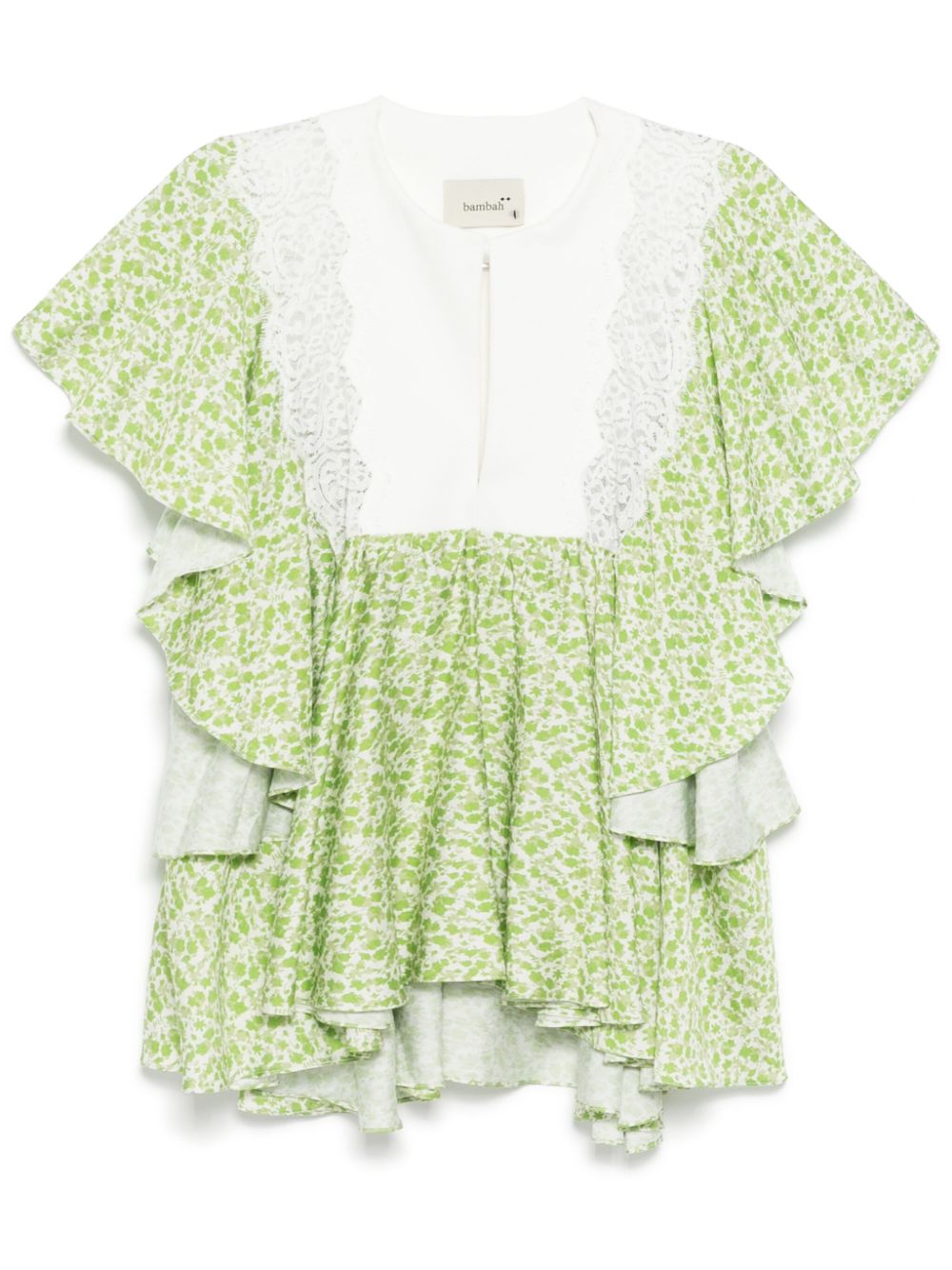 Floral Azalea top - Green