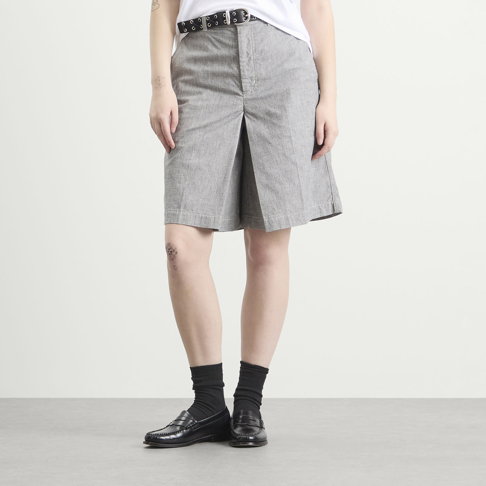 TOGA Denim Shorts Gray