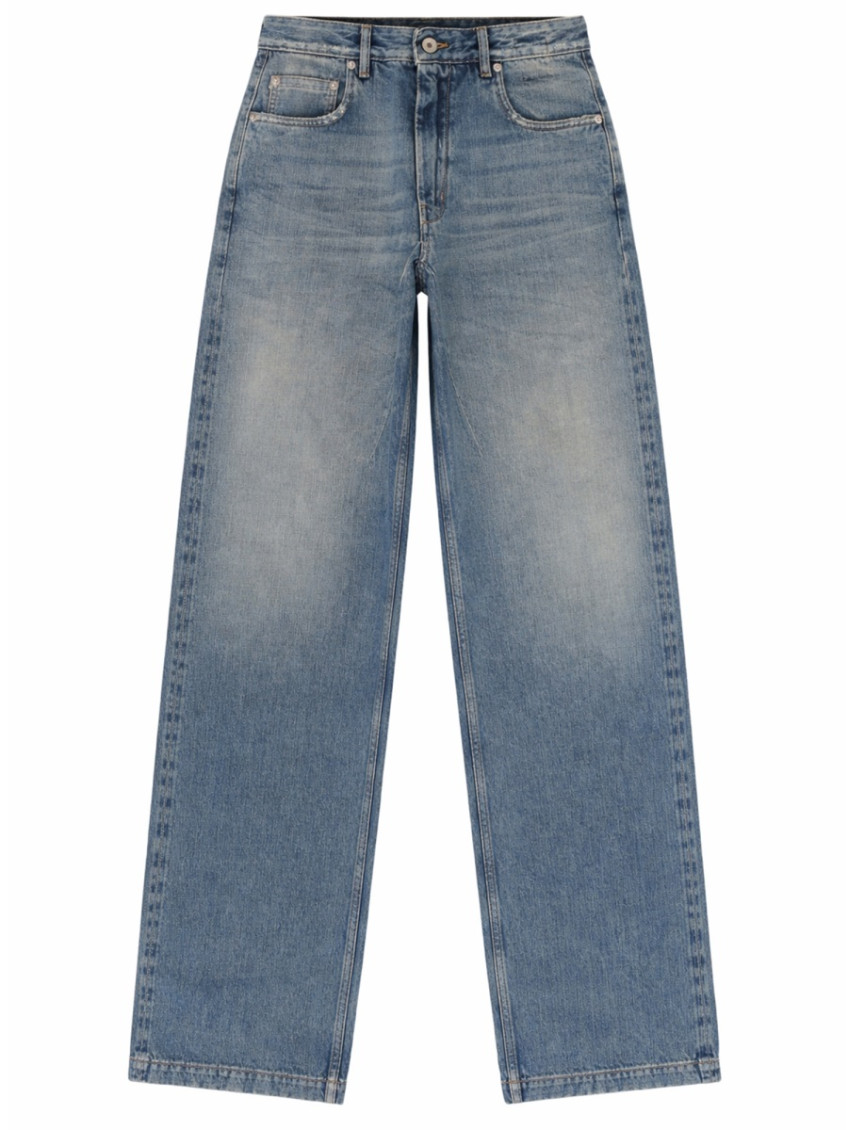 Denim Straight High Rise Jeans