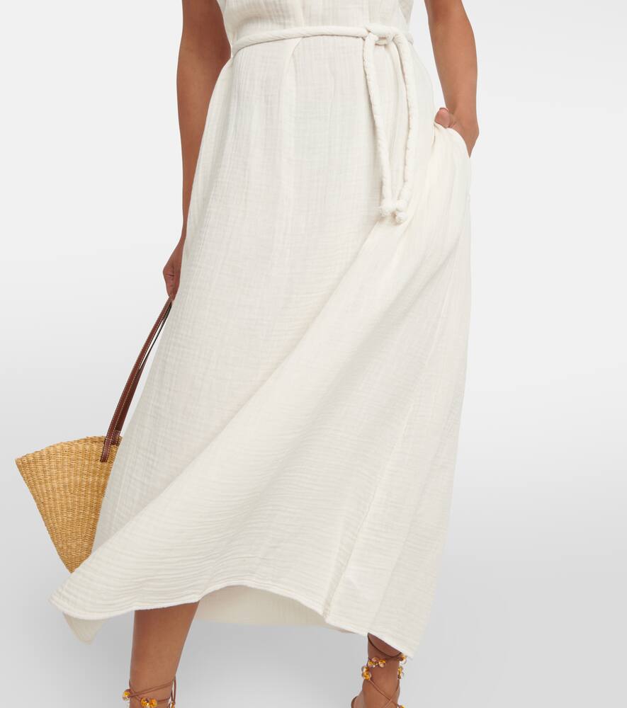 Justine cotton gauze midi dress