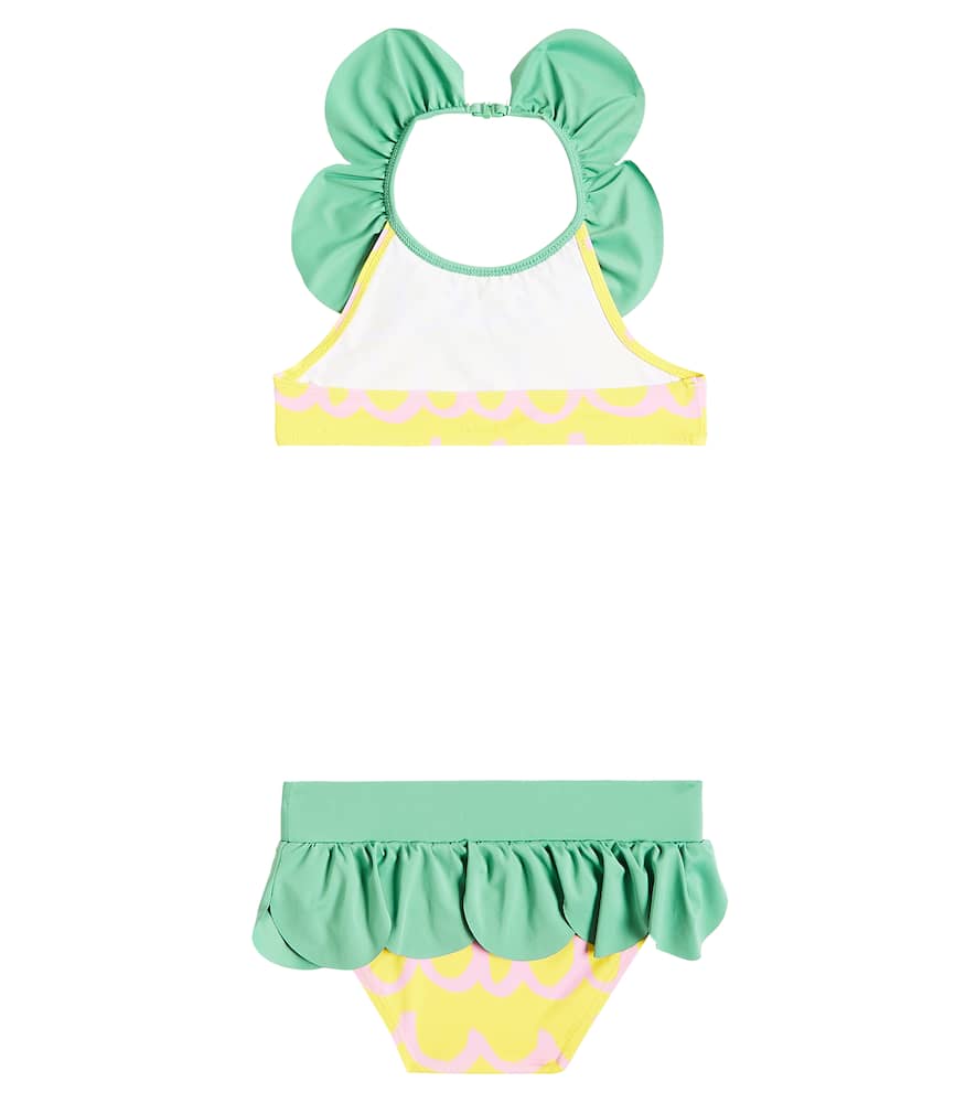 Stella McCartney Kids Printed ruffled bikini