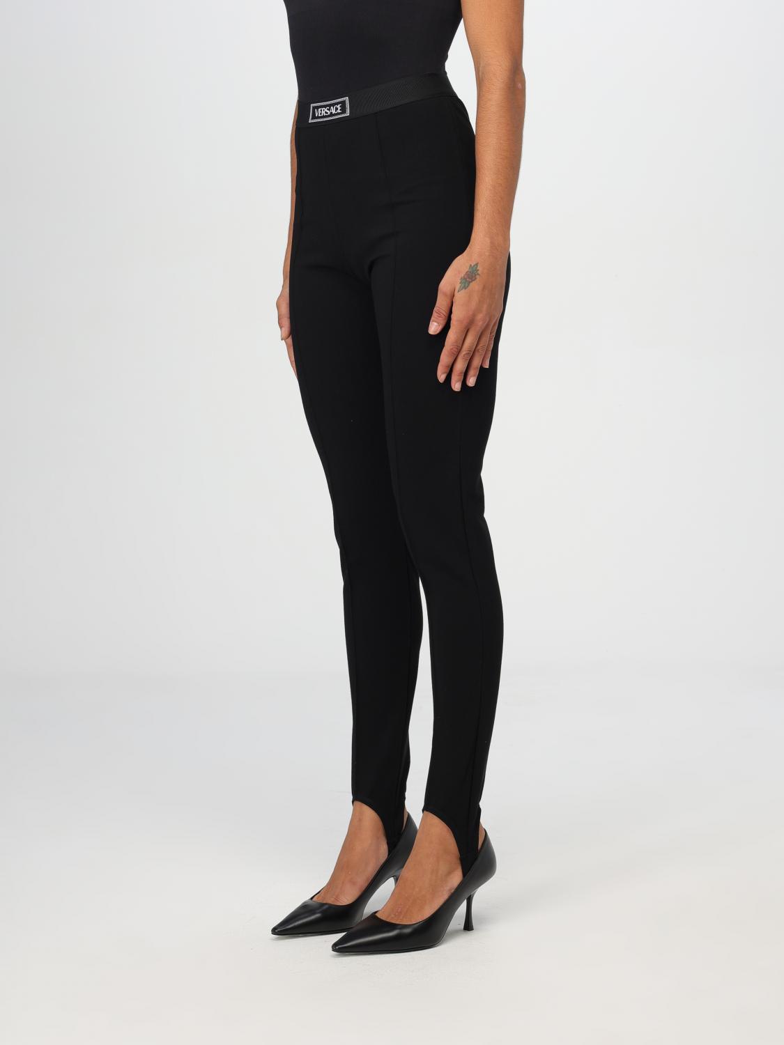 Logo-waistband leggings - Black